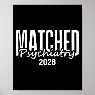 Lustiger 2026 Psychiatrie-Residenz-Match-Tag Arzt  Poster