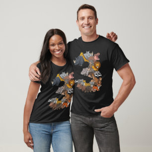 Lustiger 3. Geburtstag Safari Zoo Tierfiguren Kind T-Shirt