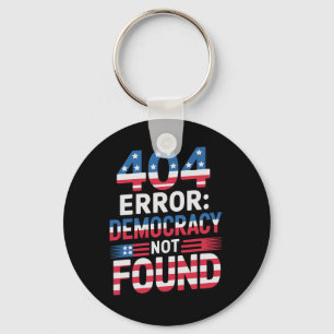 Lustiger 404-Fehler IT-Technologie US Liberaler De Schlüsselanhänger