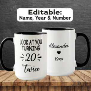 Lustiger 40. Geburtstag Tasse – Benutzerdefinierte