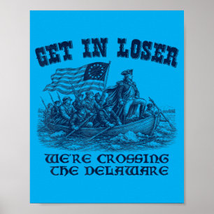 Lustiger 4. Juli beim Überqueren des patriotischen Poster