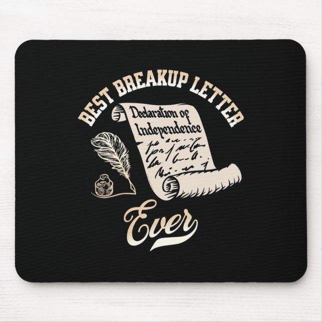 Lustiger 4. Juli Bester Schlussbrief Ever Geschich Mousepad (Vorne)