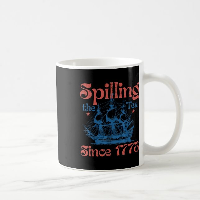 Lustiger 4. Juli, der den Tee seit 1773 verschütte Kaffeetasse (Rechts)