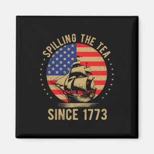 Lustiger 4. Juli, der den Tee seit 1773 verschütte Magnet