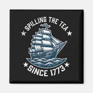 Lustiger 4. Juli, der den Tee seit 1773 verschütte Magnet