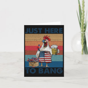 Lustiger 4. Juli, nur hier, um das Usa-Flaggen-Mäd Karte