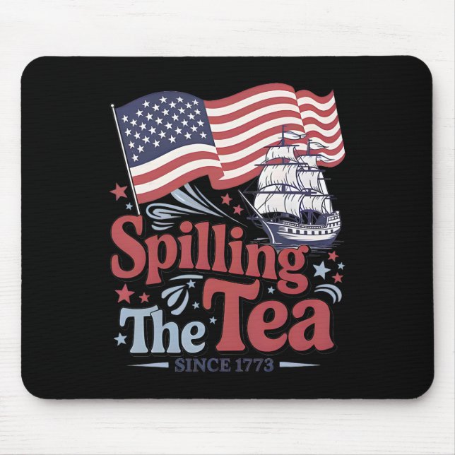 Lustiger 4. Juli: Tratschen seit 1773 USA  Mousepad (Vorne)