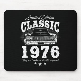 Lustiger 50. Geburtstag Clic Oldtimer Männer 1976 Mousepad