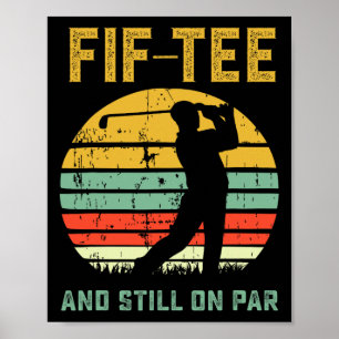 Lustiger 50. Geburtstag Golf Wortwitz Golfen 50 Ja Poster