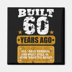 Lustiger 60. Geburtstag 60. Geschenke 60 Jahre Sch Magnet