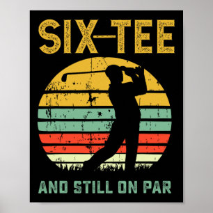 Lustiger 60. Geburtstag Golf Wortspiel Golfen 60 J Poster