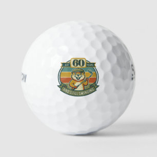 Lustiger 60. Geburtstag Golfball