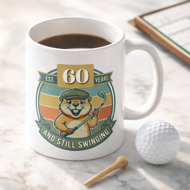 Lustiger 60. Geburtstag Kaffeetasse (Golfer Funny Mug. Perfect for 60th, 70th and other birthdays. Celebrate your favorite golfer.)