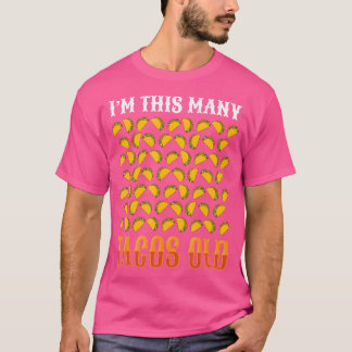 Lustiger 60-jähriger Taco-Liebhaber Taco Bars 60. T-Shirt