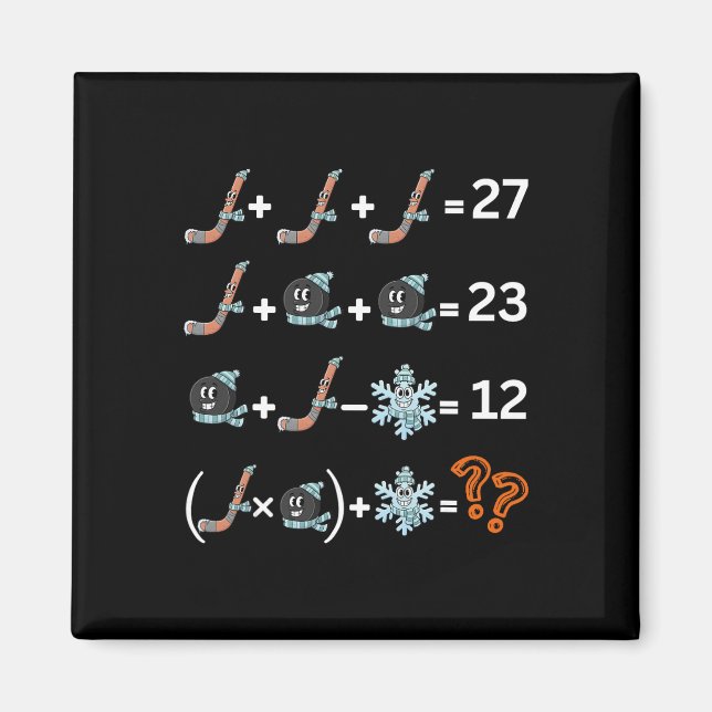 Lustiger 67 Hockey-Drip-Meme-Nummer-Mathe-Lehrer  Magnet (Vorne)