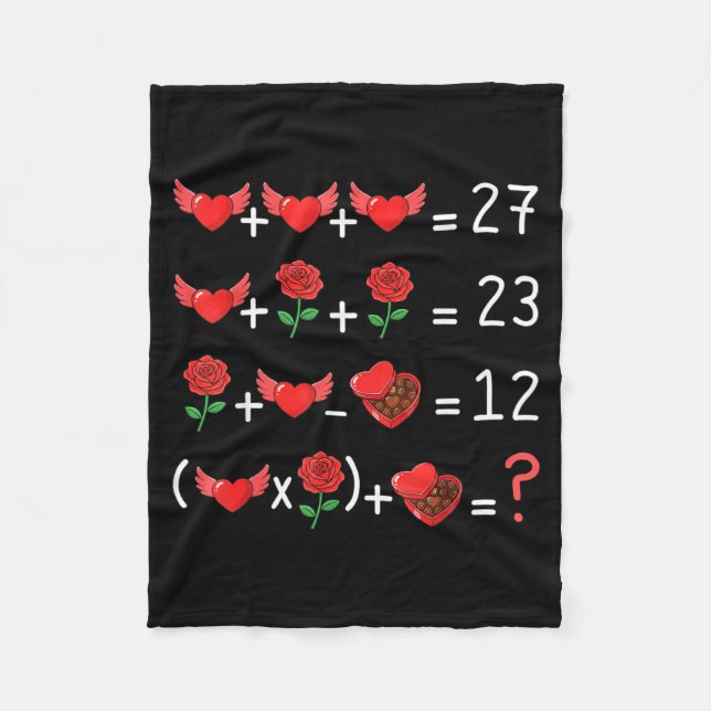 Lustiger 67 Mathelehrer Valentinstag Mathelehrer F Fleecedecke (Vorderseite)