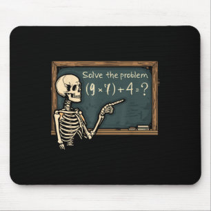 Lustiger 67 Meme Brainrot Witz Halloween Skelett M Mousepad