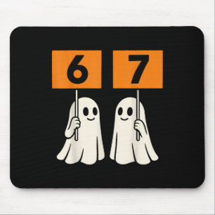 Lustiger 67 Meme Halloween Trend Six Seven Geister Mousepad