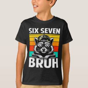 Lustiger 67 Meme Jungen Kinder Tarnkappe Six Seven T-Shirt