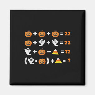 Lustiger 67 Meme-Kürbis-Geist-Mathe-Lehrer-Hallowe Magnet