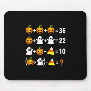 Lustiger 67 Meme-Kürbis-Geist-Mathe-Lehrer-Hallowe Mousepad