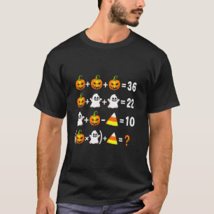 Lustiger 67 Meme-Kürbis-Geist-Mathe-Lehrer-Hallowe T-Shirt