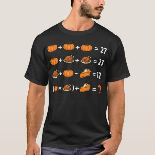 Lustiger 67 Meme Kürbis Truthahn Mathelehrer Dankf T-Shirt