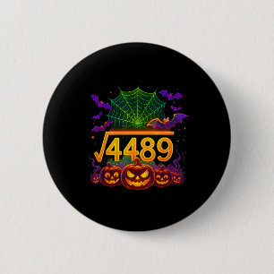 Lustiger 67 Meme Mathelehrer 6 7 Halloween Quadrat Button