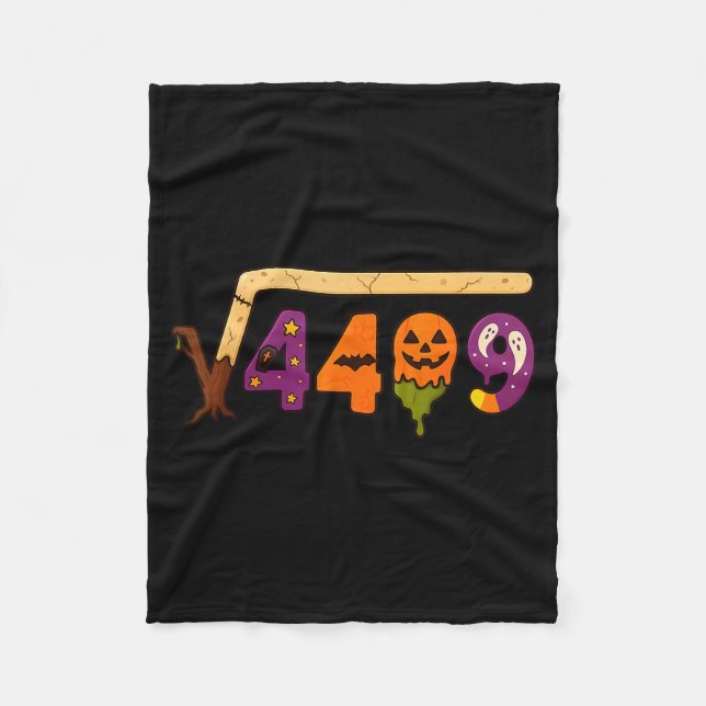 Lustiger 67 Meme Mathelehrer 6 7 Halloween Quadrat Fleecedecke (Vorderseite)