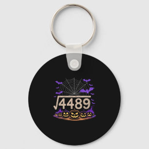 Lustiger 67 Meme Mathelehrer 6 7 Halloween Quadrat Schlüsselanhänger