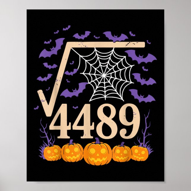 Lustiger 67 Meme Mathelehrer 6 7 Quadratwurzel 448 Poster (Vorne)