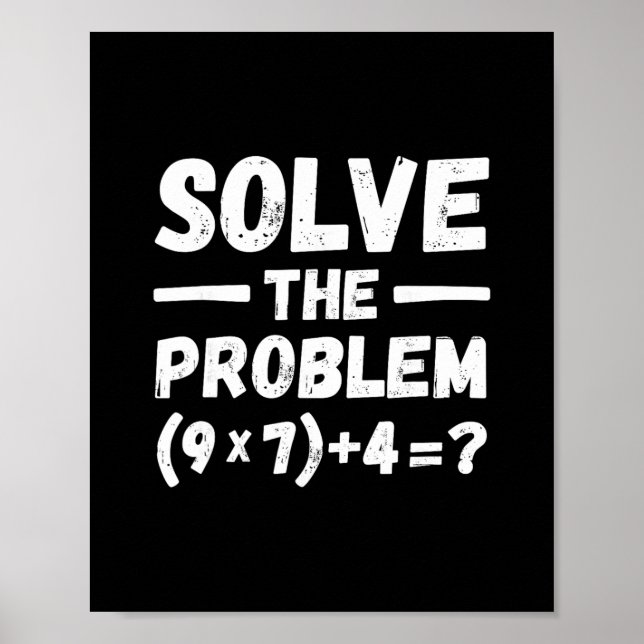 Lustiger 67 Meme Pemdas Elementary Mathematik Lehr Poster (Vorne)