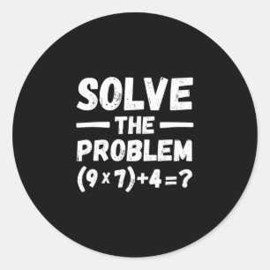 Lustiger 67 Meme Pemdas Elementary Mathematik Lehr Runder Aufkleber