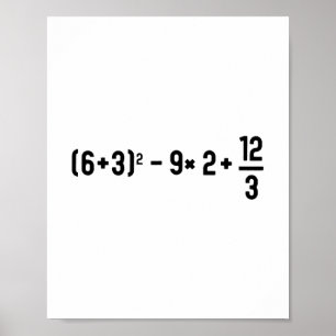 Lustiger 67 Meme Pemdas Grundschul-Mathe-Lehrer-Ge Poster