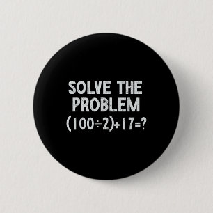 Lustiger 67 Meme Pemdas Grundschul-Mathematiklehre Button