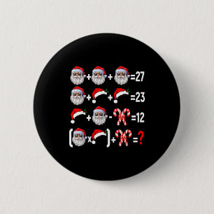 Lustiger 67 Meme Santa Weihnachtsbaum Mathelehrer Button