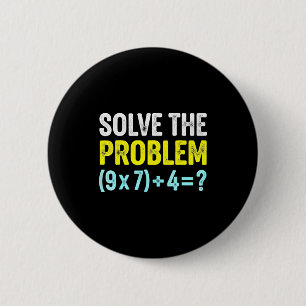 Lustiger 67-Meme-Sechs-Sieben-Mathe-Lehrer-Gehirn- Button