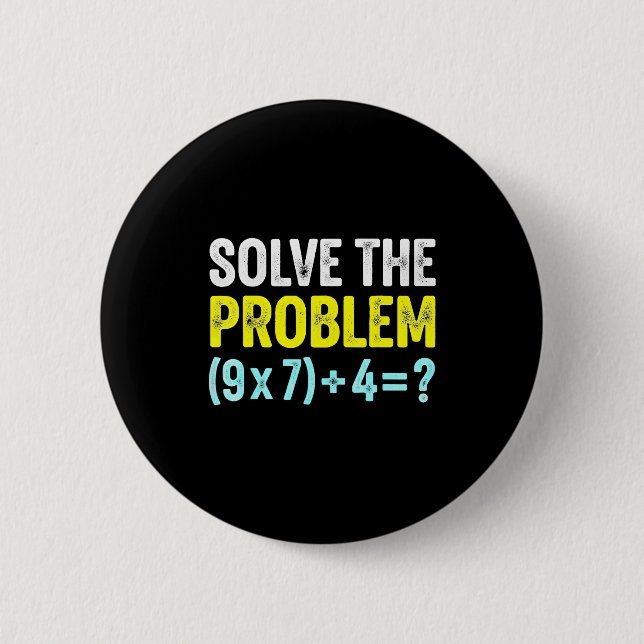 Lustiger 67-Meme-Sechs-Sieben-Mathe-Lehrer-Gehirn- Button (Vorderseite)