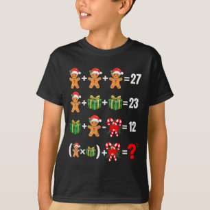 Lustiger 67 Meme Süßigkeiten Froher Santa Matheleh T-Shirt