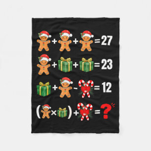 Lustiger 67 Meme Süßigkeiten Fröhlicher Santa Math Fleecedecke