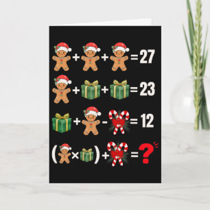 Lustiger 67 Meme Süßigkeiten Fröhlicher Santa Math Karte