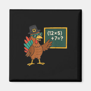 Lustiger 67 Meme Truthahn Mathe Lehrer Erntedankfe Magnet