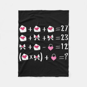 Lustiger 67 Meme Valentinstag Mathelehrer Bow Six Fleecedecke