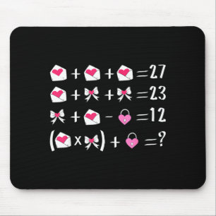 Lustiger 67 Meme Valentinstag Mathelehrer Bow Six Mousepad