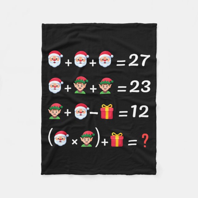Lustiger 67 Meme Weihnachten Mathelehrer Santa Sec Fleecedecke (Vorderseite)