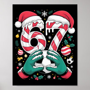 Lustiger 67 Sechs Sieben Fußball Torwart Lustiges Poster