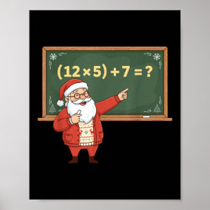 Lustiger 67 Sechs Sieben Mathelehrer Weihnachten M Poster