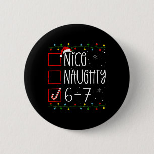 Lustiger 67 Six Seven Meme Weihnachten Unartig Net Button