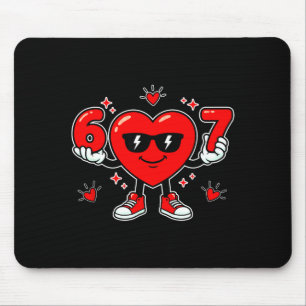Lustiger 67 Valentinstag Dabbing Herz Liebe 67 Mem Mousepad