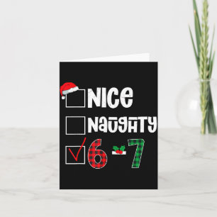 Lustiger 67 Weihnachten Meme Six Seven Xmas 6-7 Ju Karte